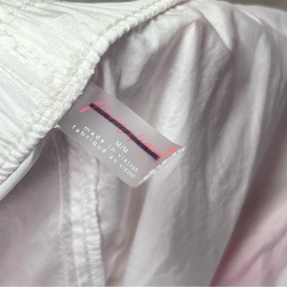 FP Movement Free People End Zone Track Pants Pink White Striped Sz M - Picture 10 of 11